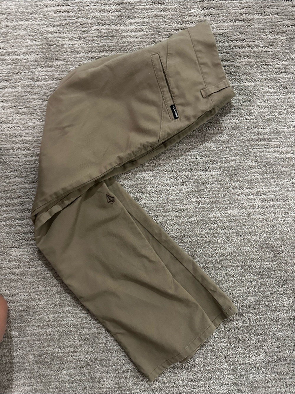 Volcom Boy's Khaki Straight Fit Chinos